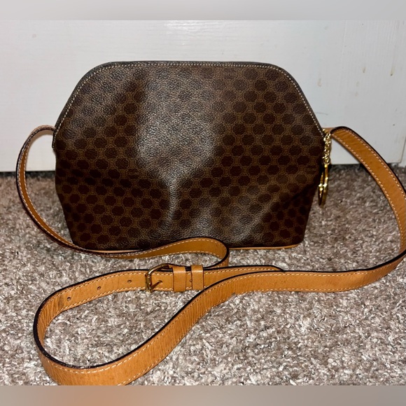 RARE VINTAGE CELINE MACADAM CROSSBODY BAG - Picture 12 of 13